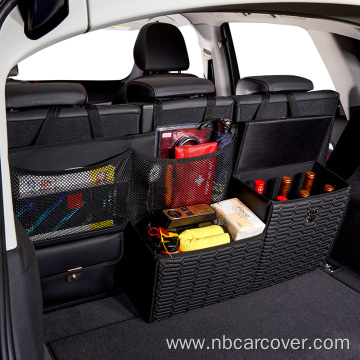 SUV Folding Car Backseat Storage Leather